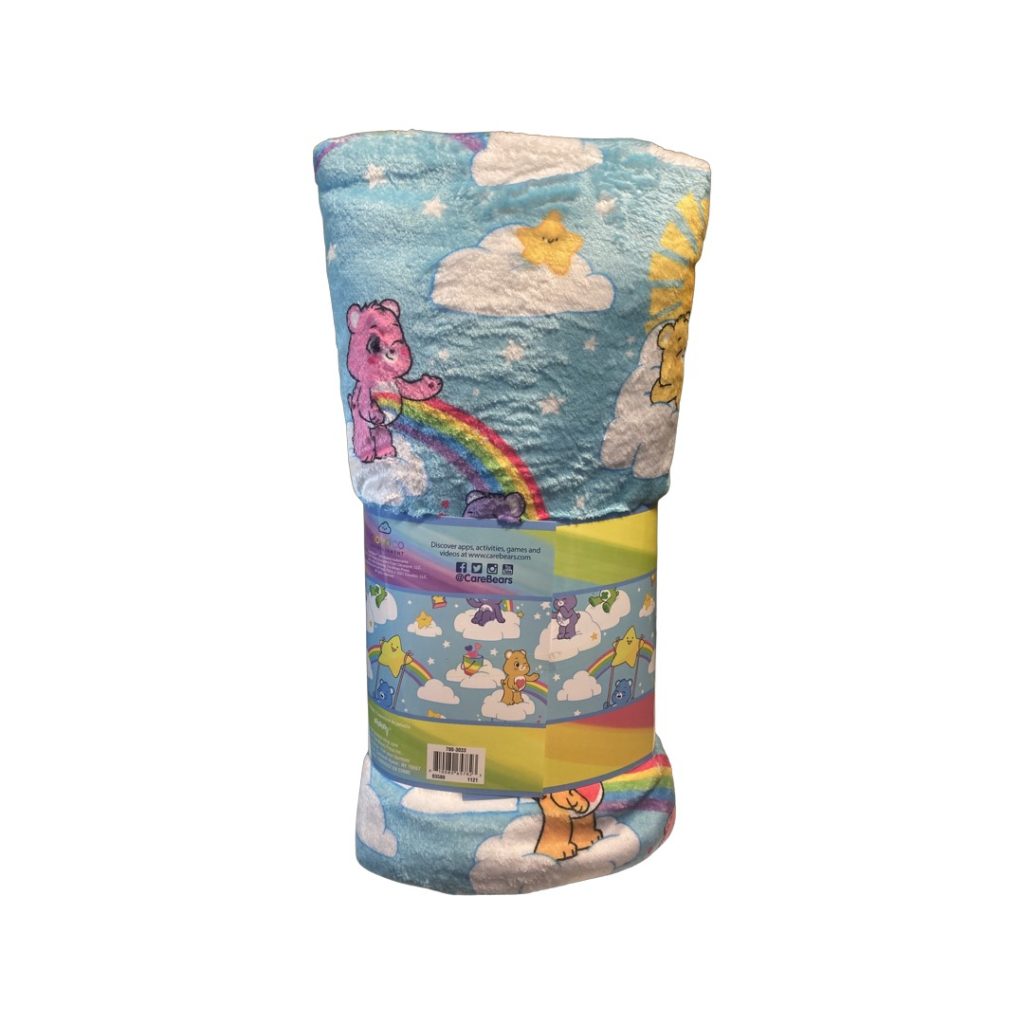 Magical Care Bear Plush Blanket Busy Beez Toy Box