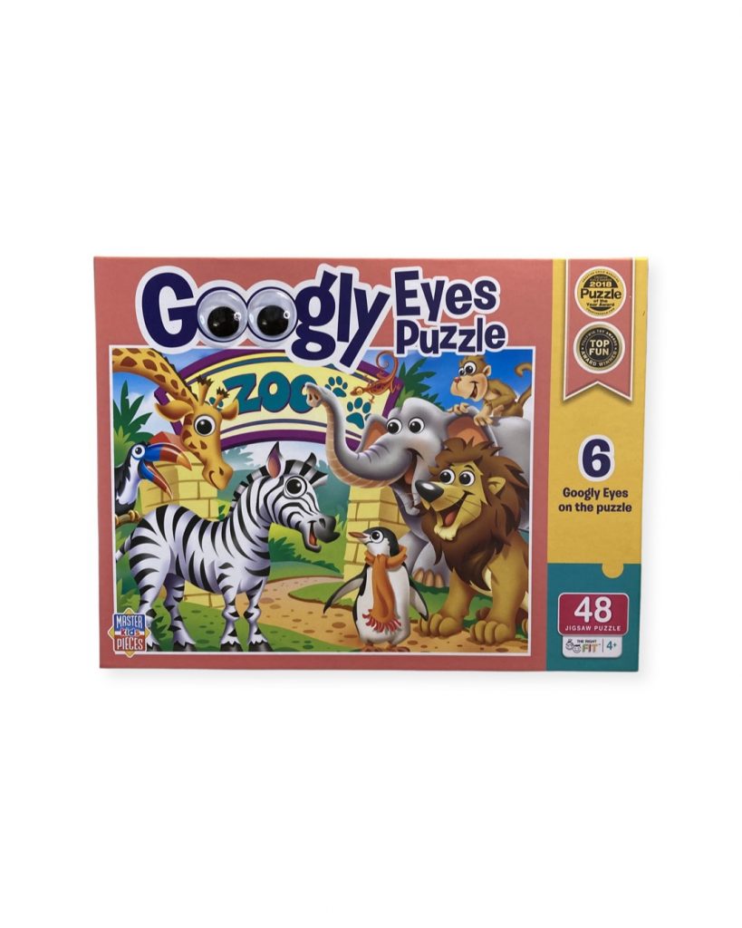 48 Piece Googly Eye Puzzle Zoo Animals Busy Beez Toy Box