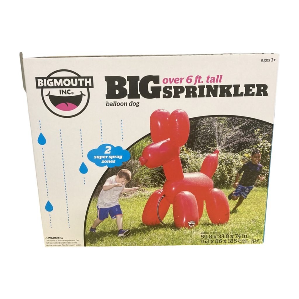 6 Foot Balloon Dog Sprinkler Busy Beez Toy Box