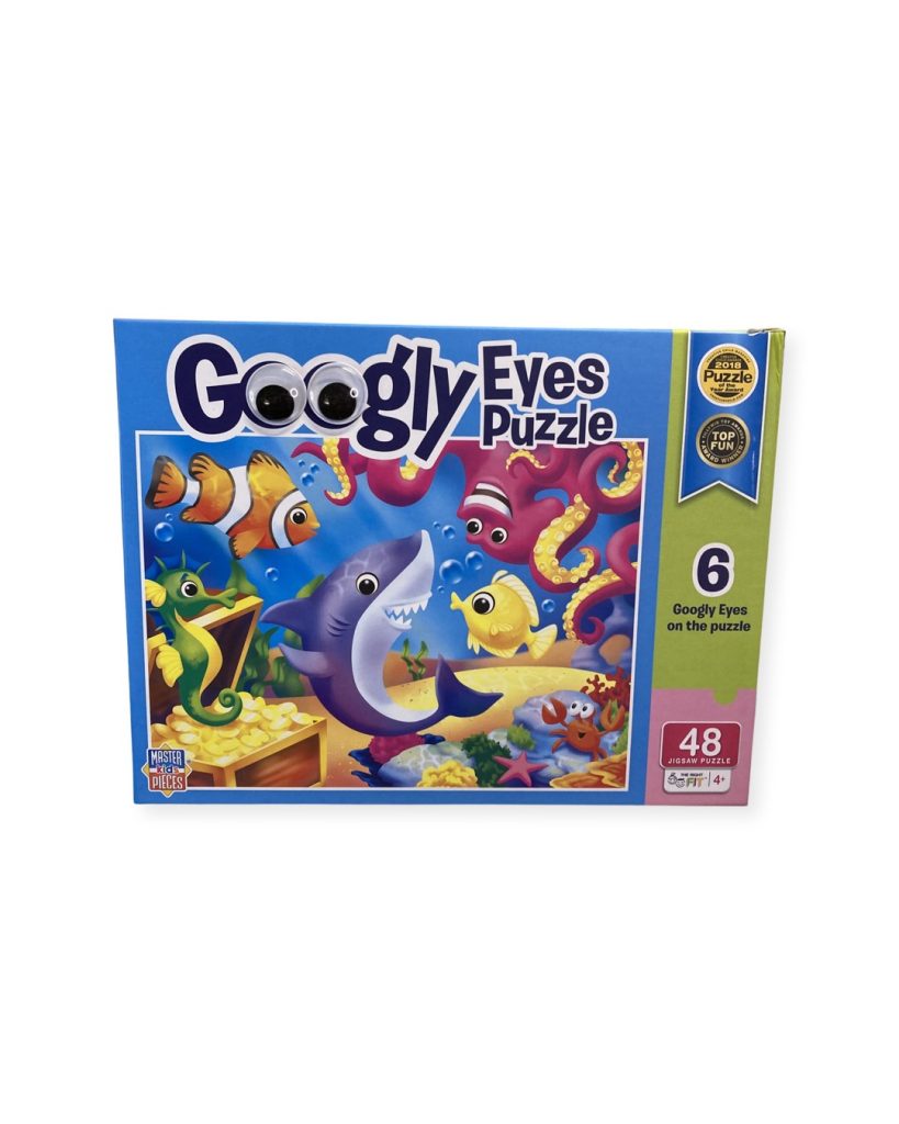 48 Piece Googly Eye Puzzle Lil Shark Busy Beez Toy Box